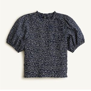 JCrew Puff Sleeve Smocked top